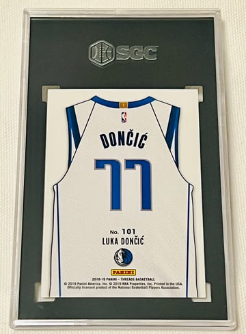 2018-10 Panini Threads Luka Doncic Rookie #101 SGC10