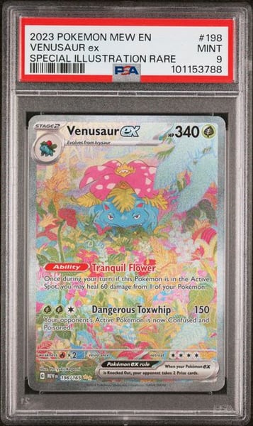 2023 POKEMON MEW EN-151 #198 VENUSAUR ex SPECIAL ILLUSTRATION RARE PS10