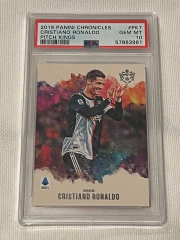 2019 Panini Chronicles Cristiano Ronaldo Pitch Kings #PK7 PSA10