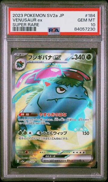 2023 POKEMON JAPANESE SV2a-POKEMON 151 #184 VENUSAUR ex SUPER RARE PSA10