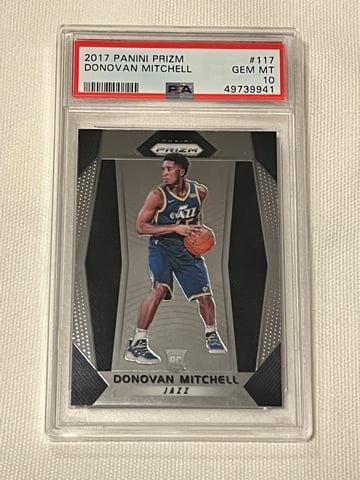 2017 Prizm Donovan Mitchell Rookie #117 PSA10